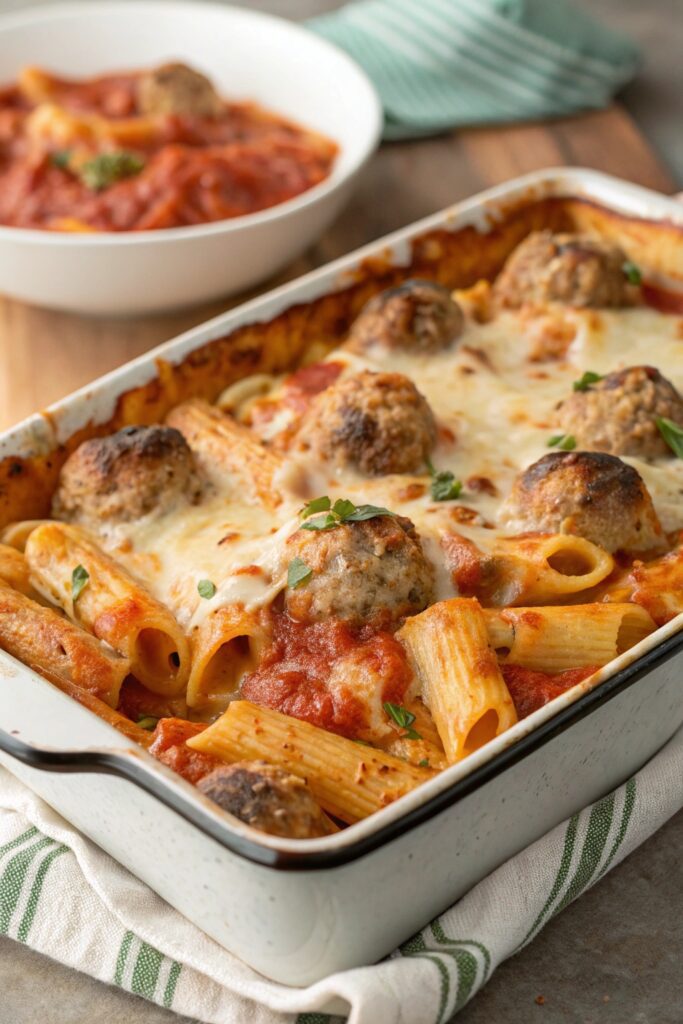 italian dish with meatballs