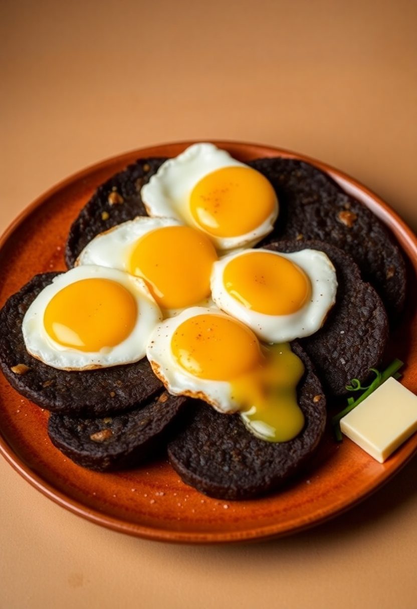 breakfast with black pudding