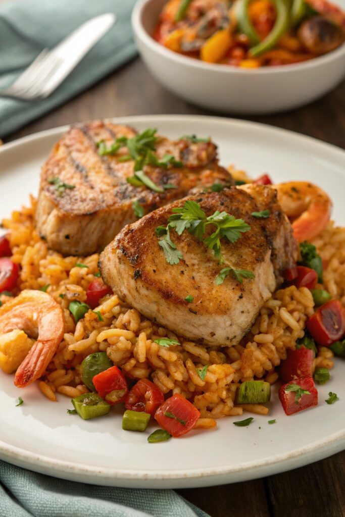spicy cajun pork dish