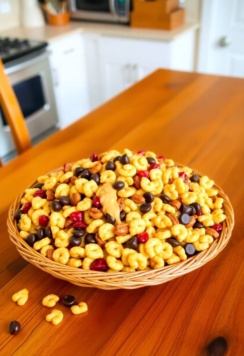 cheesy sweet snack mix