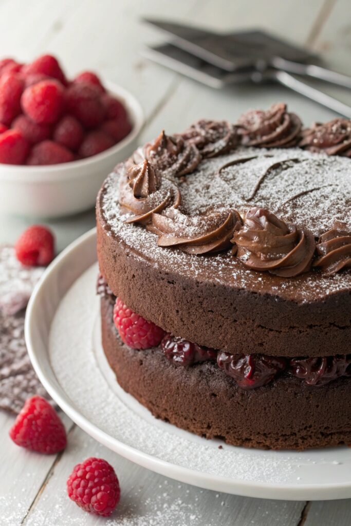 rich moist chocolate cake