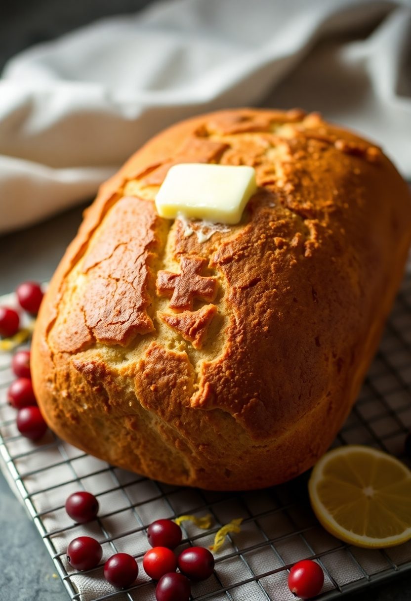 cranberry orange soda bread
