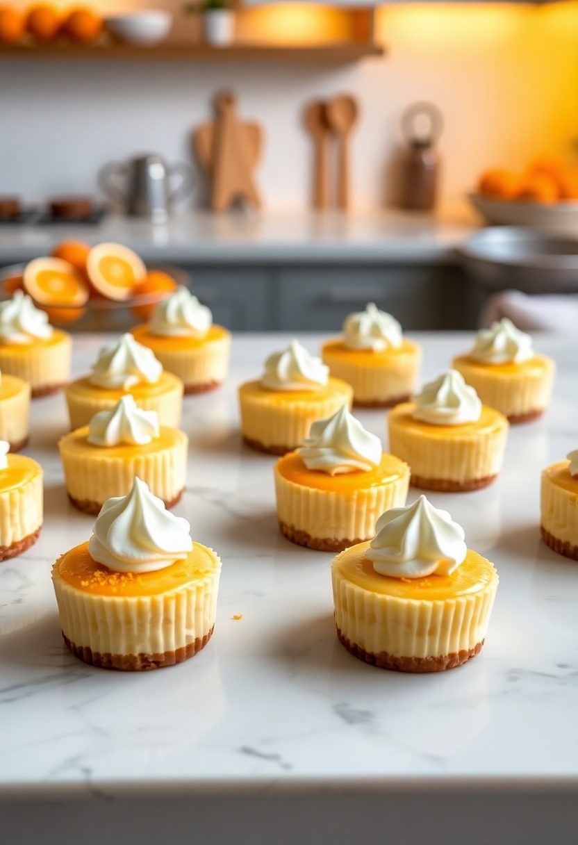creamy orange cheesecake treats