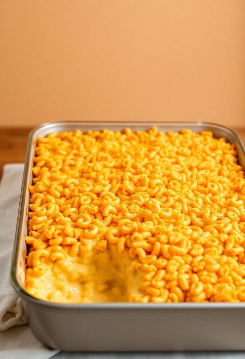 creamy pasta bake dish