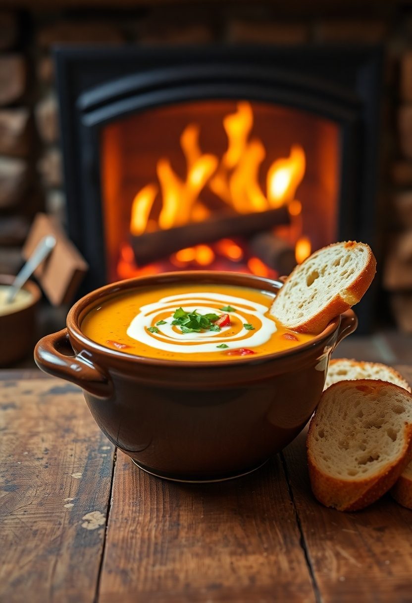 creamy vegetable based soup