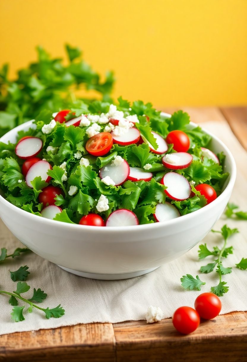 crunchy green vegetable salad
