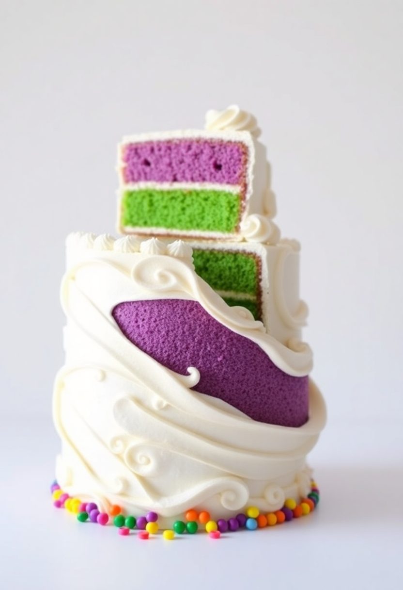 decorative multi tiered desserts