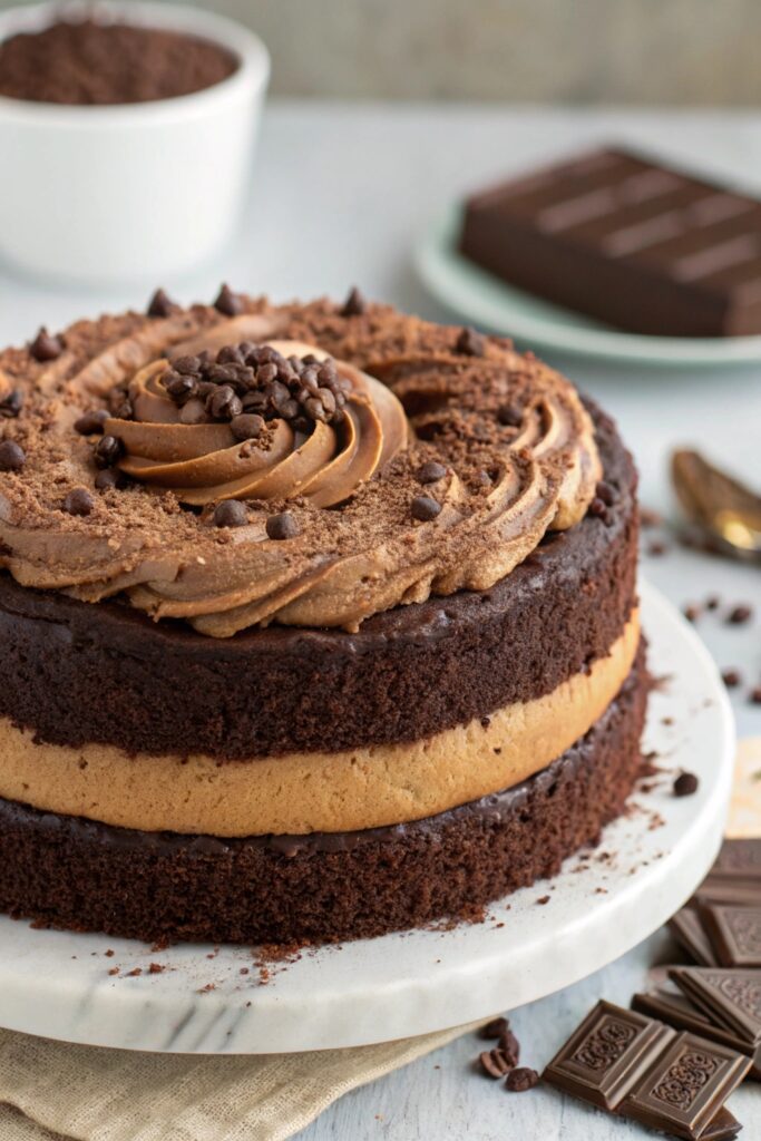 rich mocha cake filling