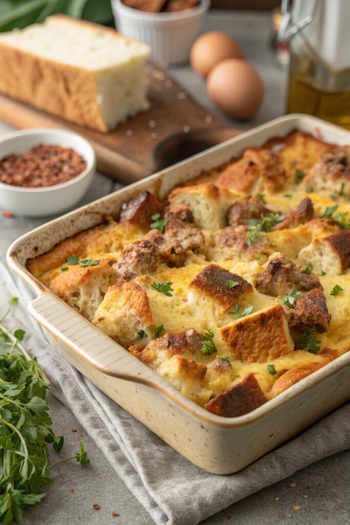 egg sausage breakfast casserole