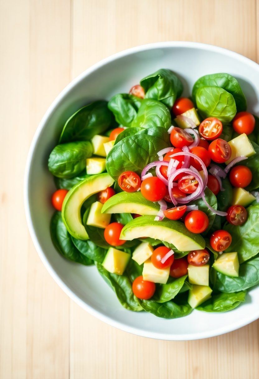 fresh green healthy salad