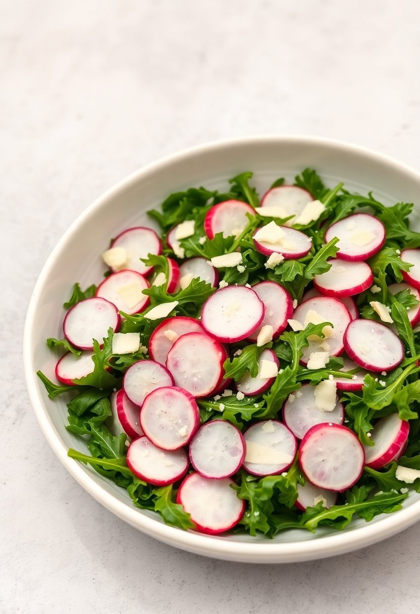 fresh green leafy salad