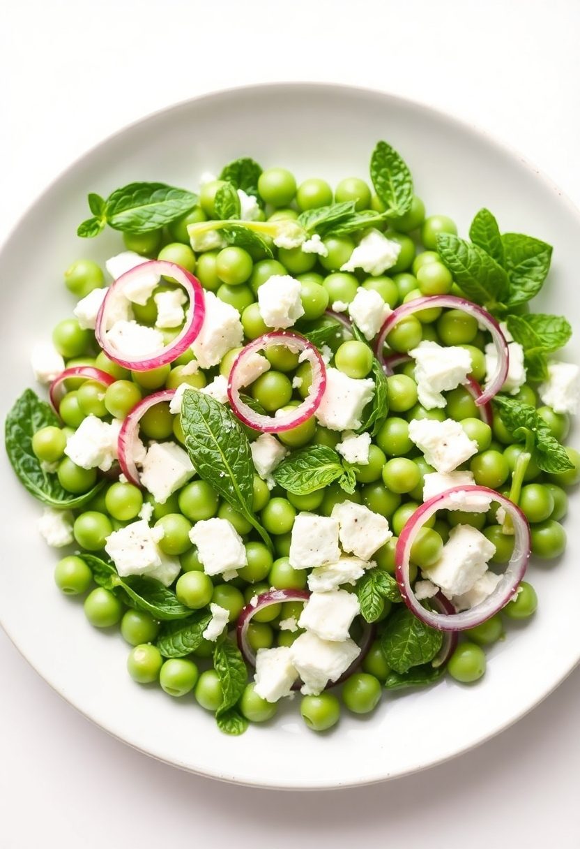 fresh green spring salad