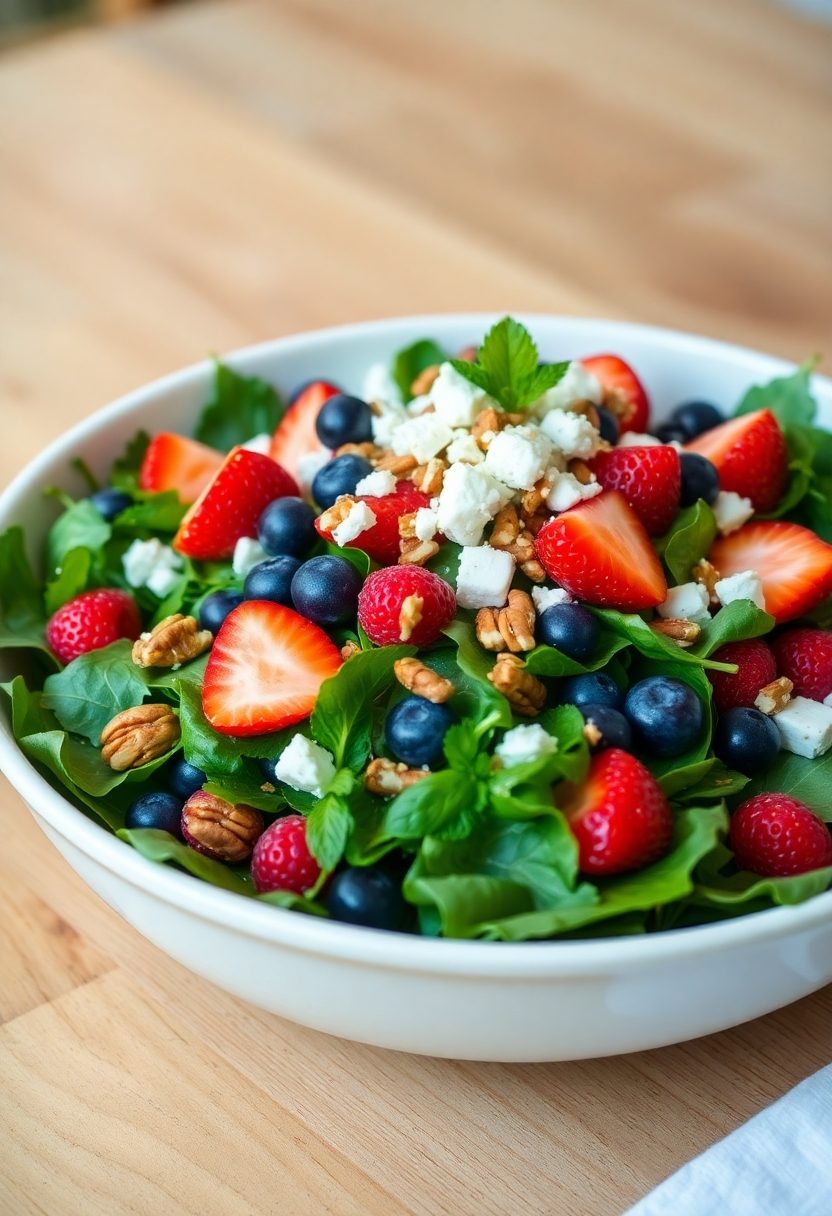 fresh mix of greens