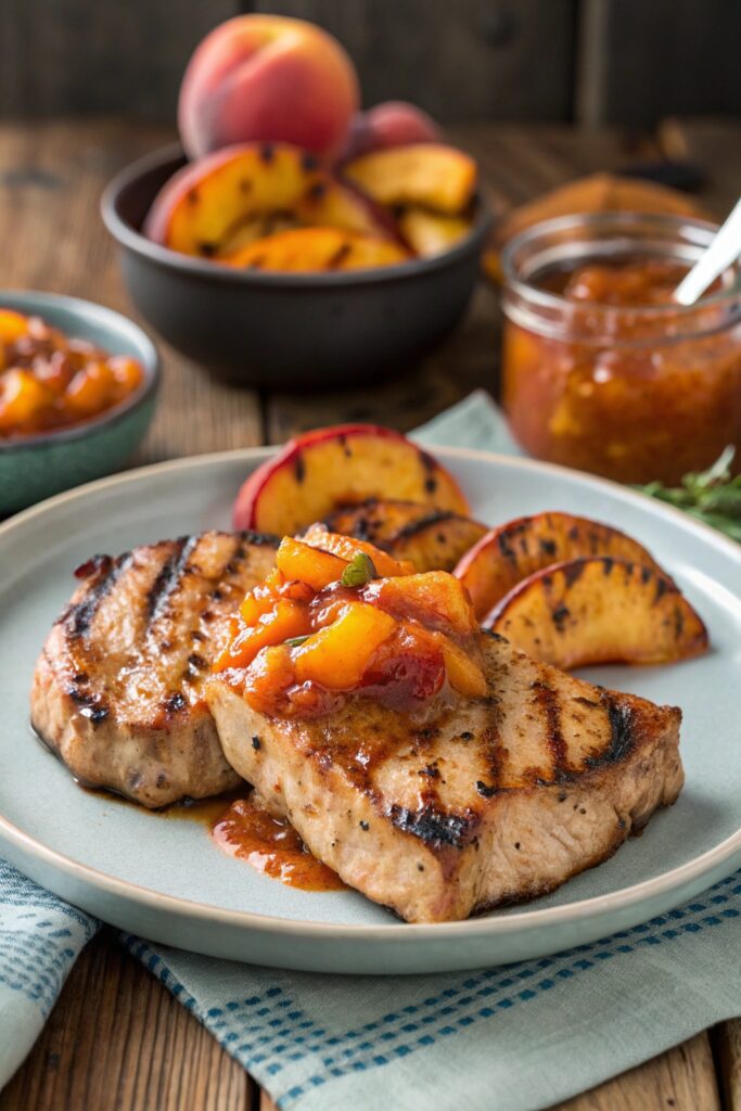 pork chops with sauce