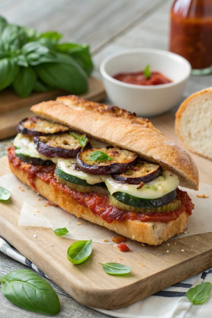 veggie italian style sandwich