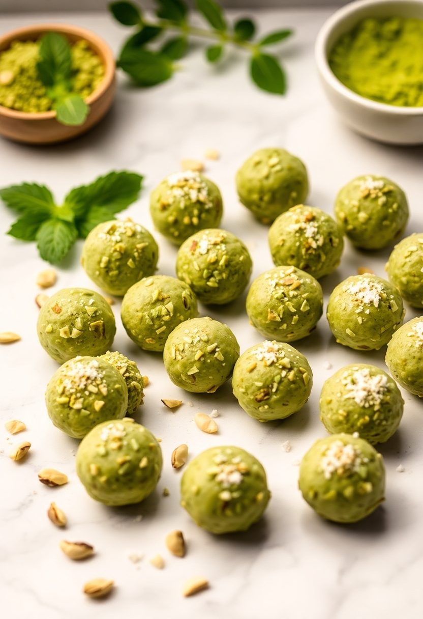 healthy green energy bites
