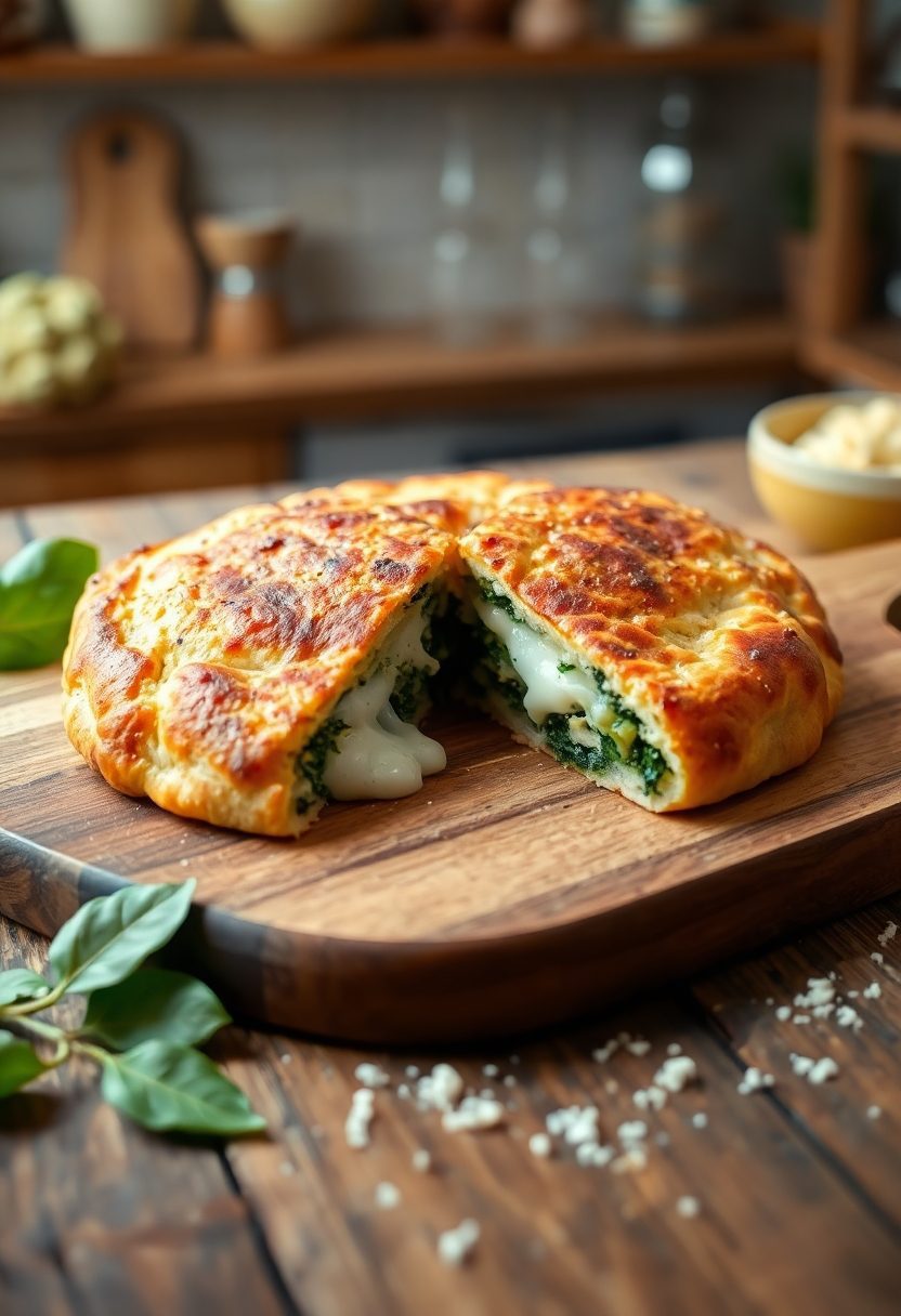 italian food stuffed calzone