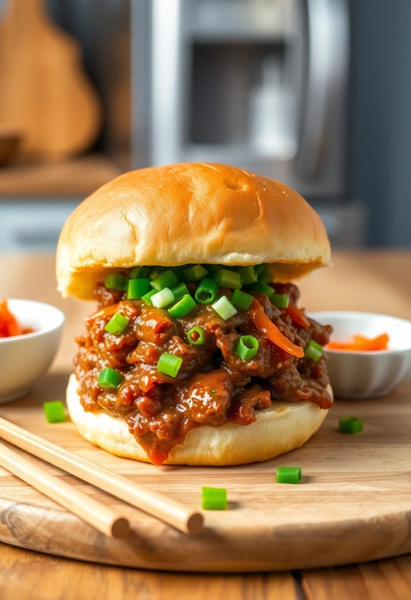 korean style beef sandwiches