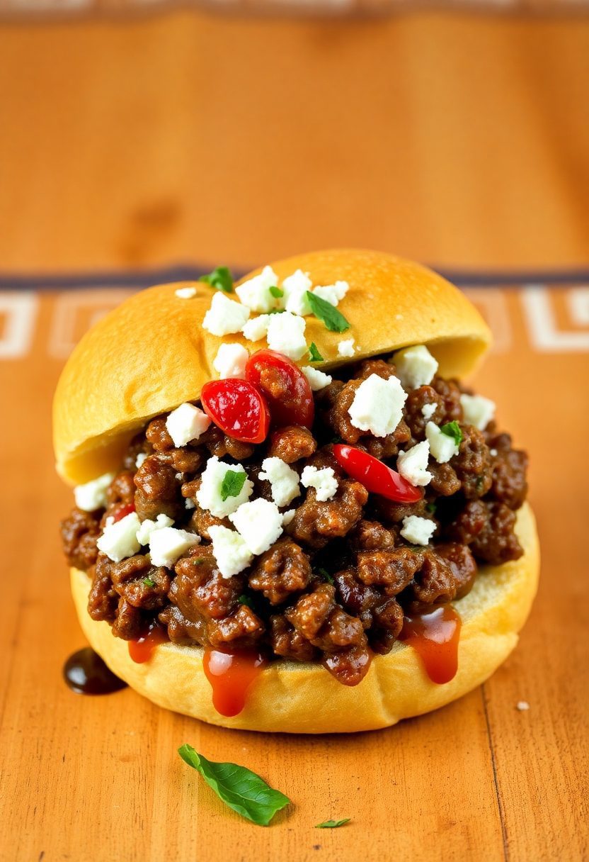 lamb based sloppy sandwiches