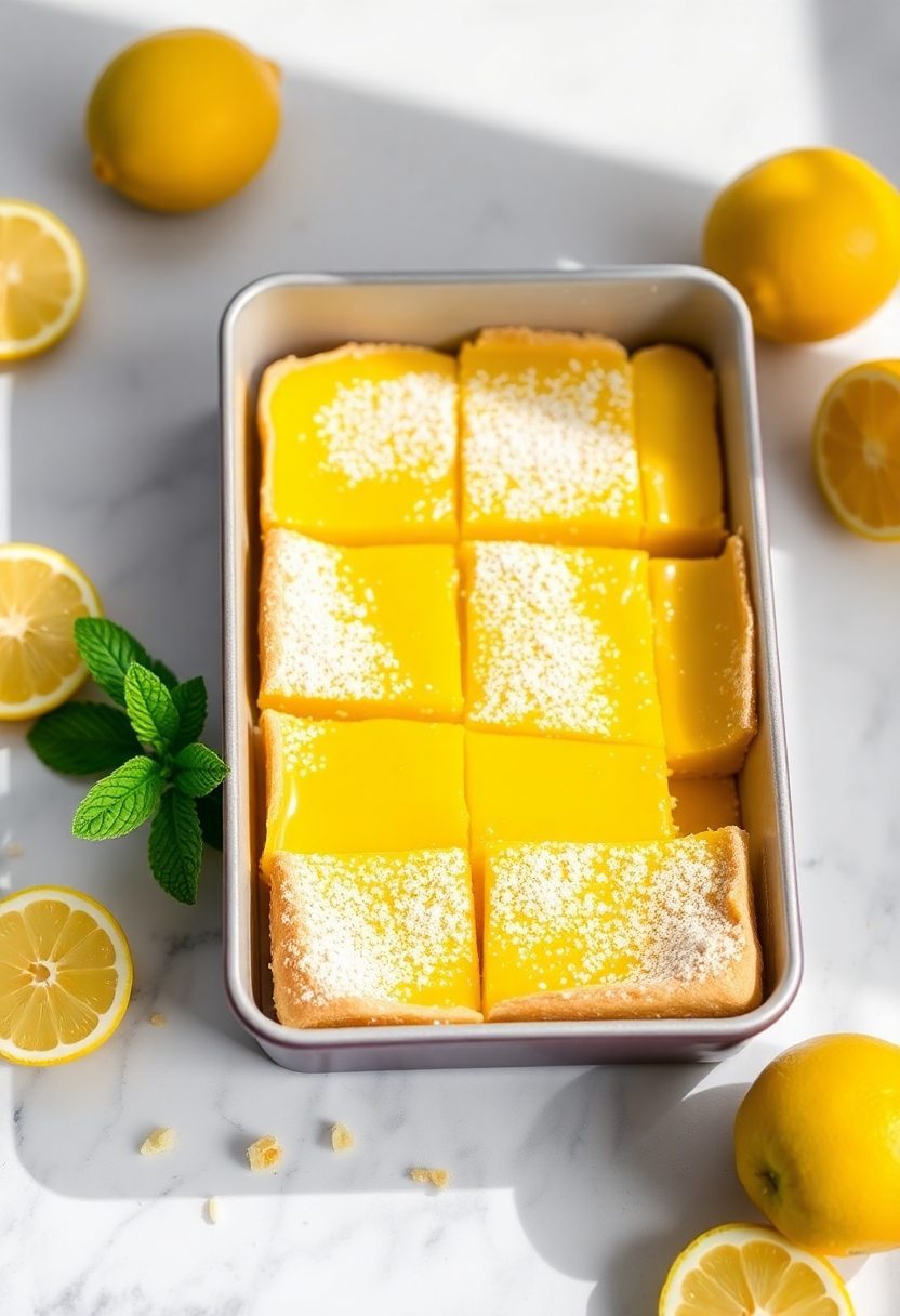 lemon bars are delicious