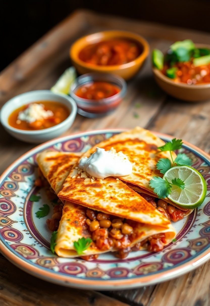 mexican inspired bean wraps