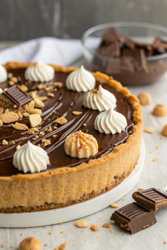 creamy chocolate dessert pie