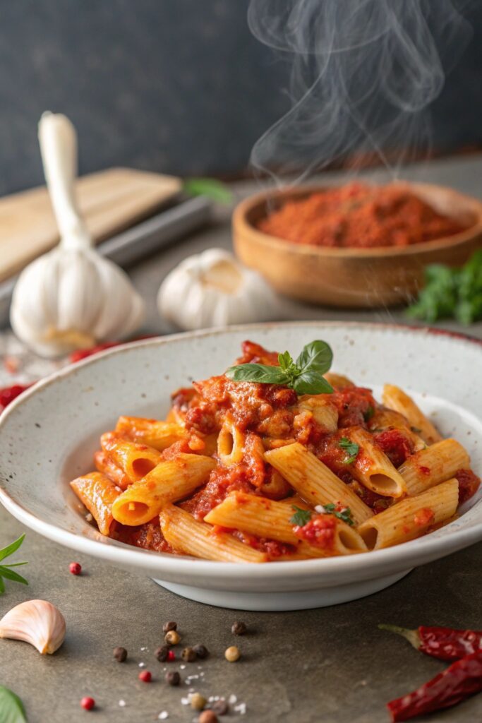 spicy italian pasta dish