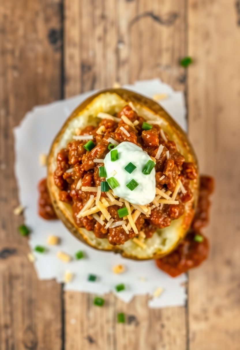 potatoes filled with meat