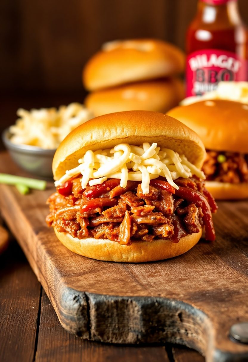 pulled pork barbecue sandwiches