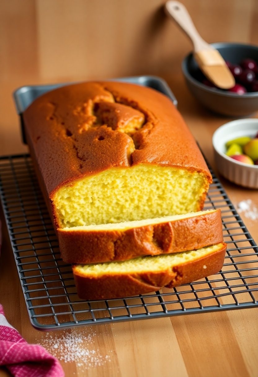 rich cake with butter