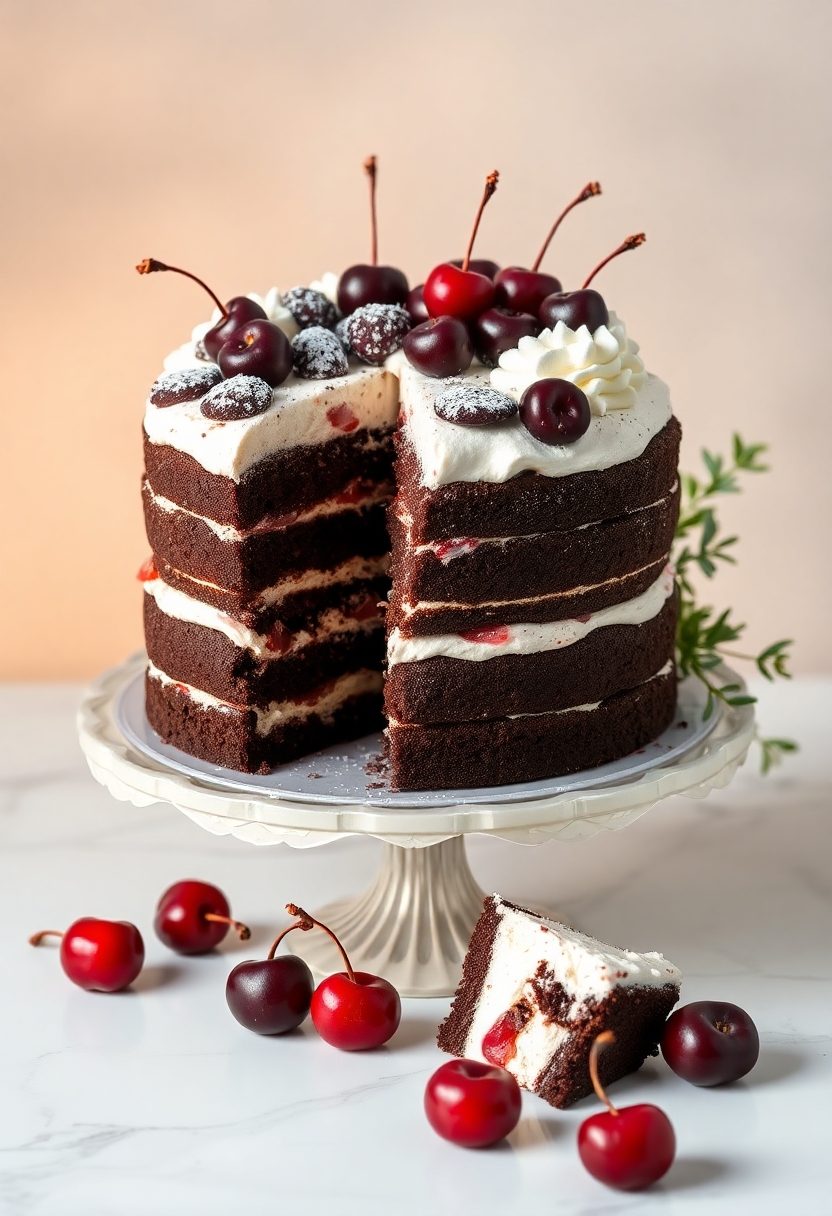 rich chocolate layer cake