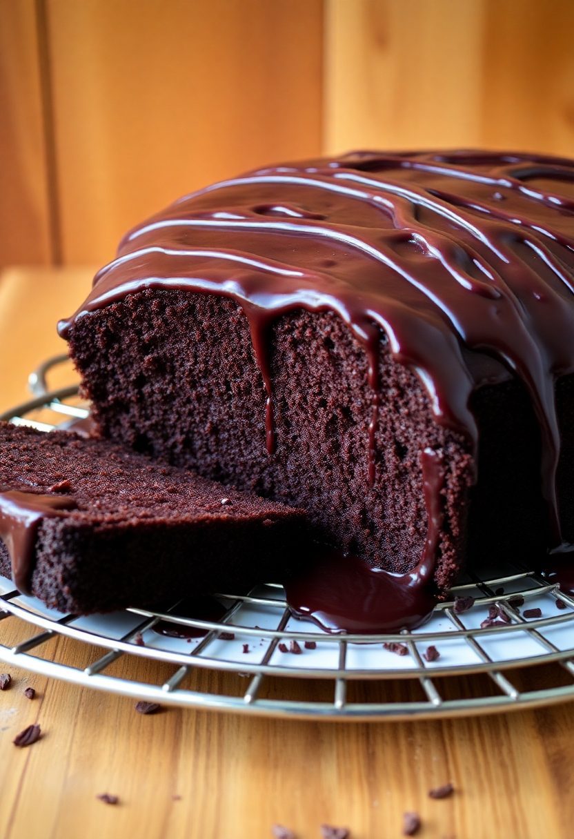 rich chocolate pound cake