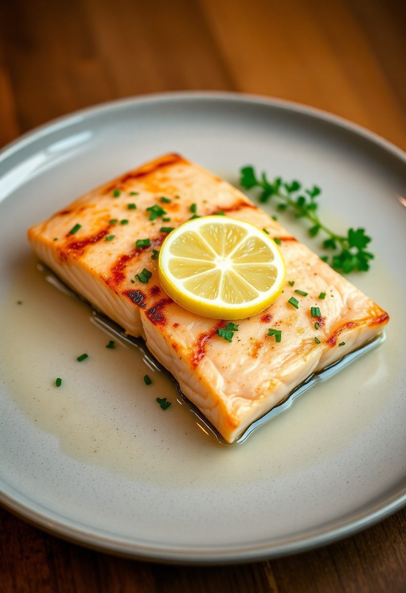 salmon cooked with butter