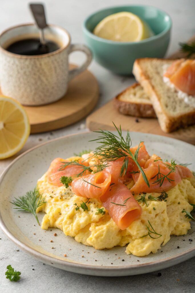 eggs with smoked salmon