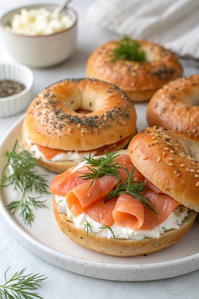 smoked fish on bagels