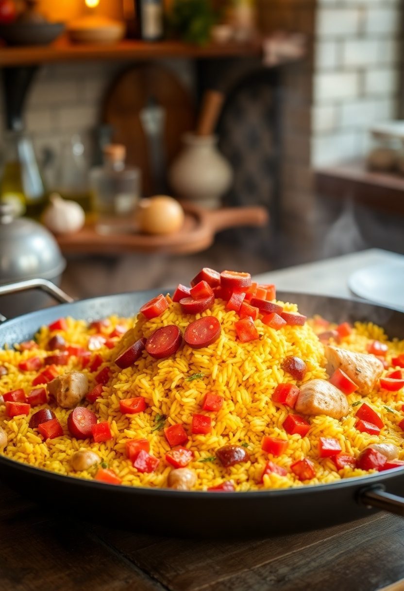 spanish chicken saffron dish