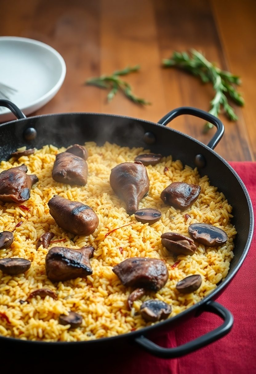 spanish duck rice dish