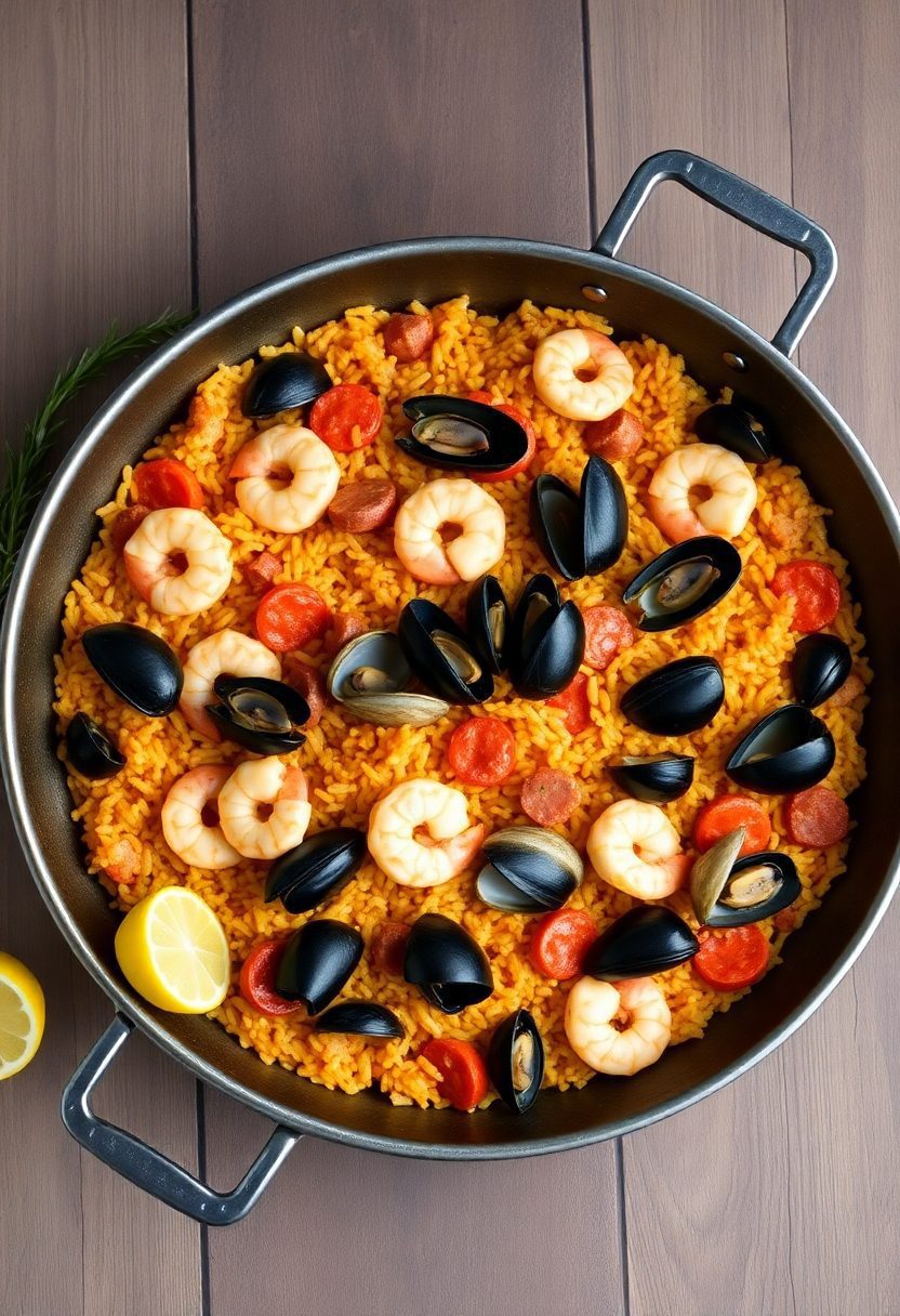 spanish seafood main dish
