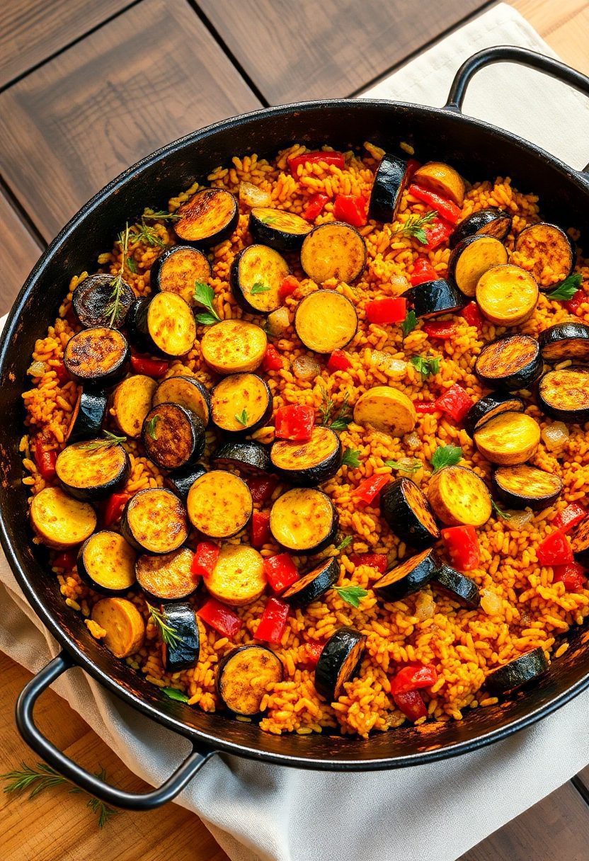 spanish vegetarian rice dish