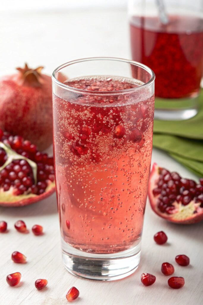 freshly squeezed pomegranate drink
