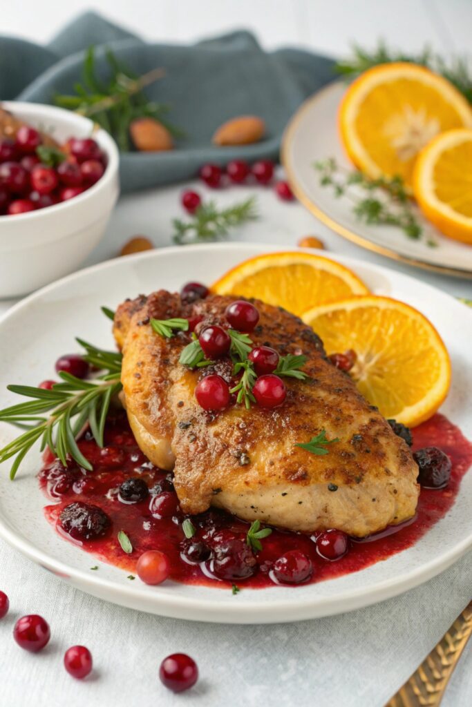 cranberry orange chicken dish