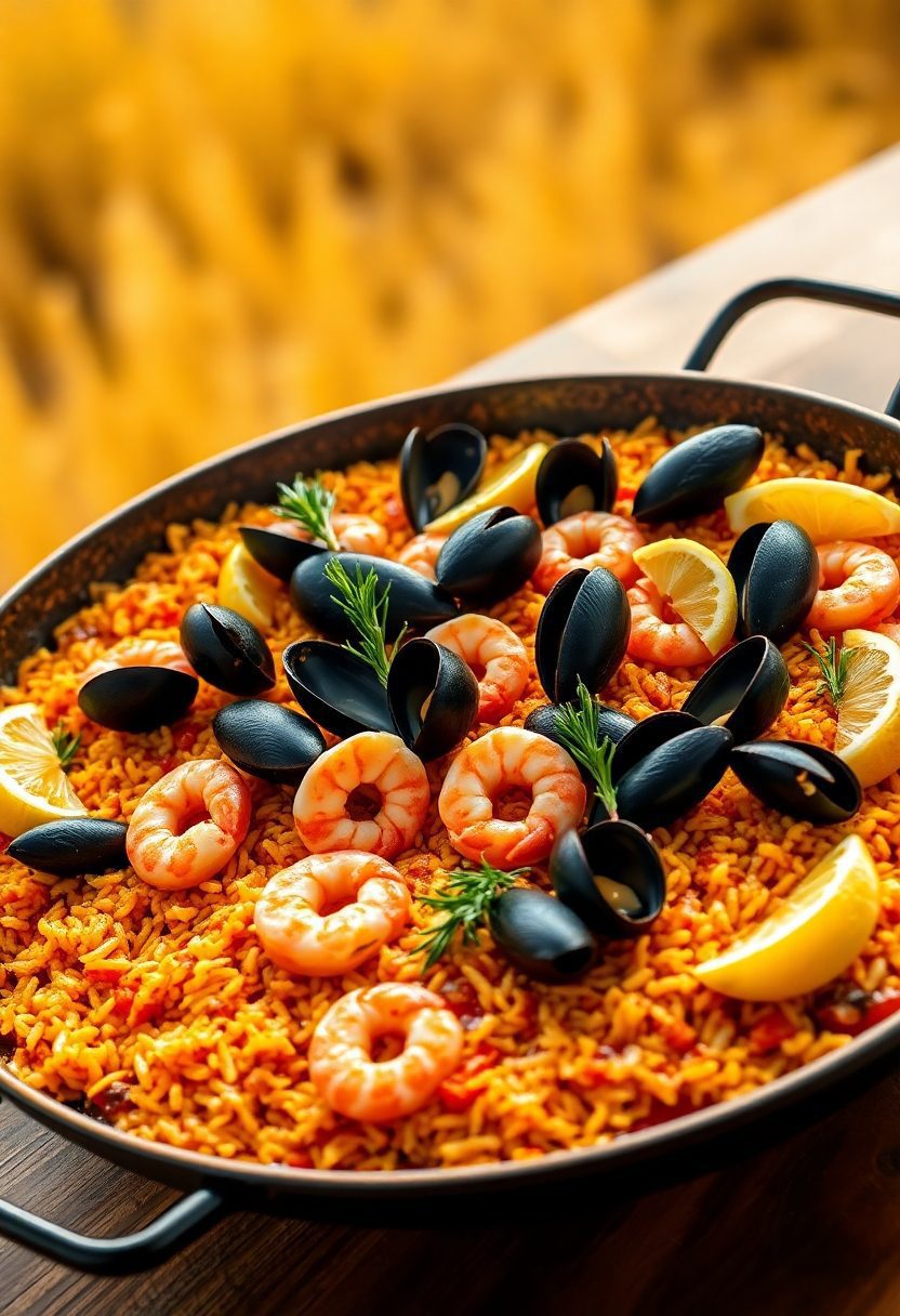 spicy spanish seafood dish