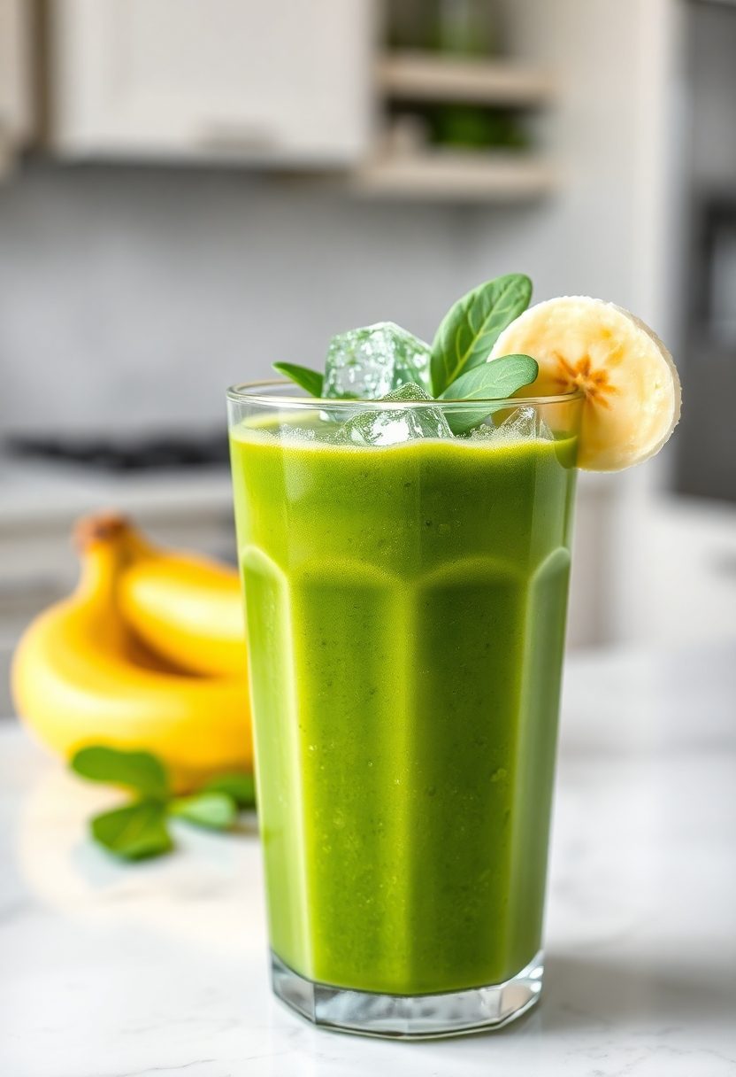 spinach banana health smoothie