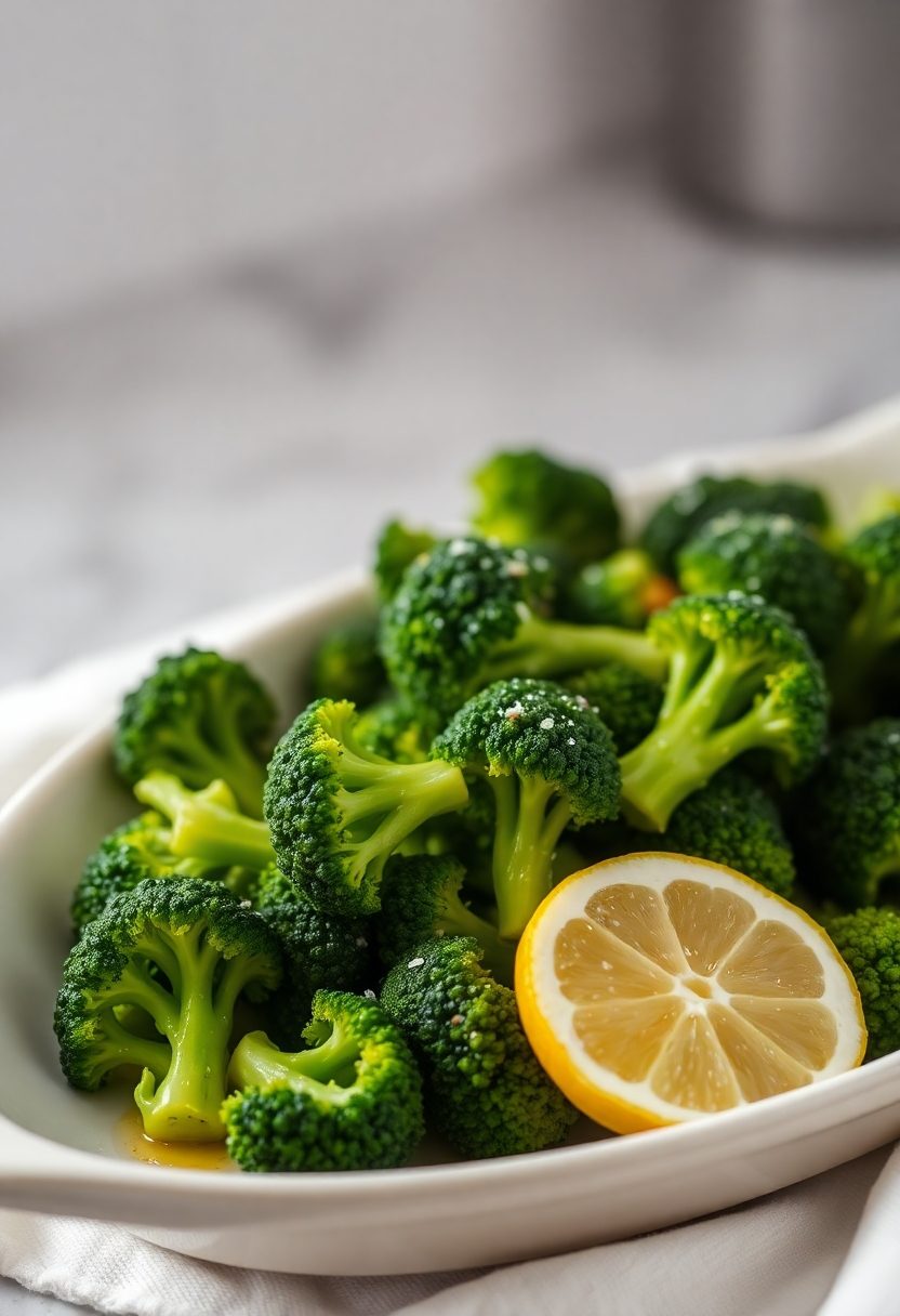 steamed broccoli is delicious