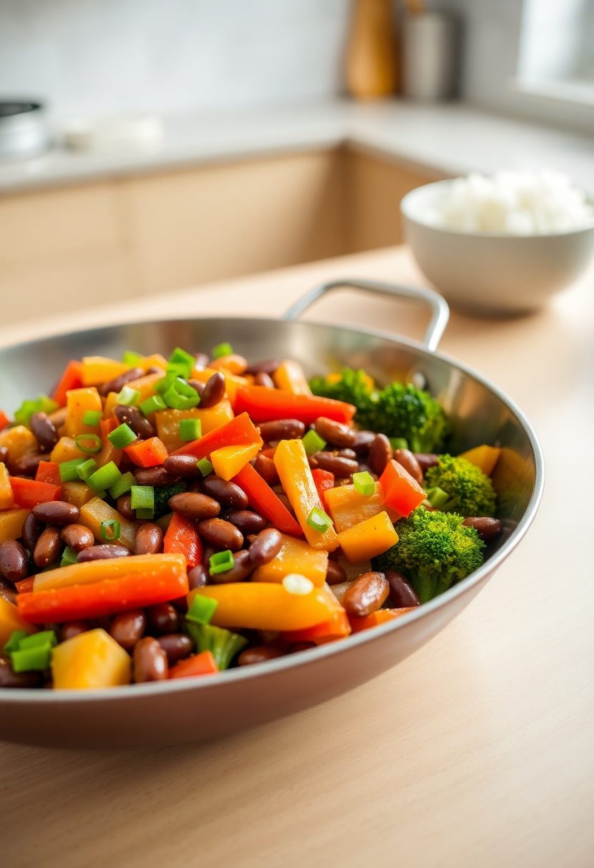 stir fried kidney beans