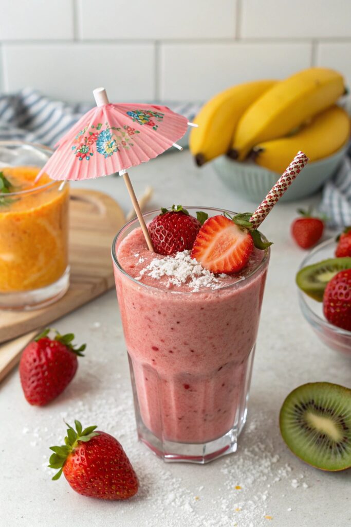 delicious strawberry fruit drink
