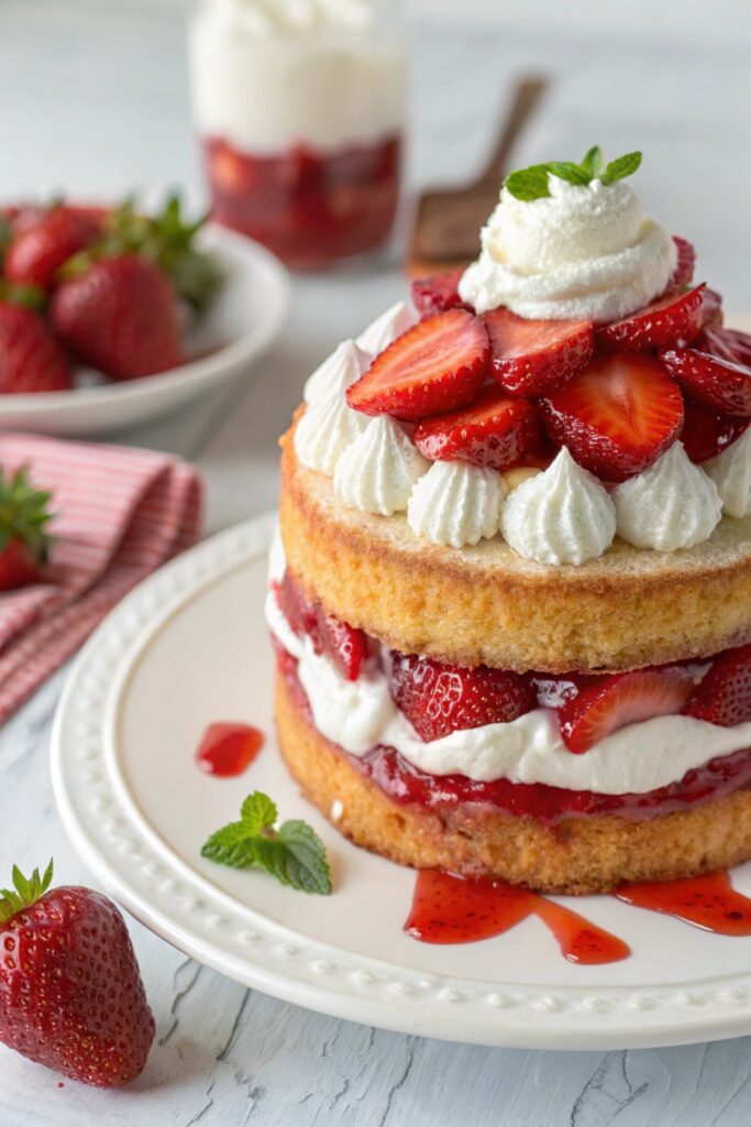 sweet delicious berry dessert