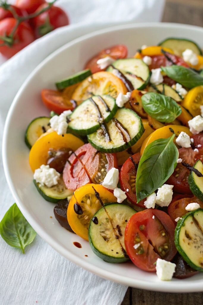 squash and tomato salad