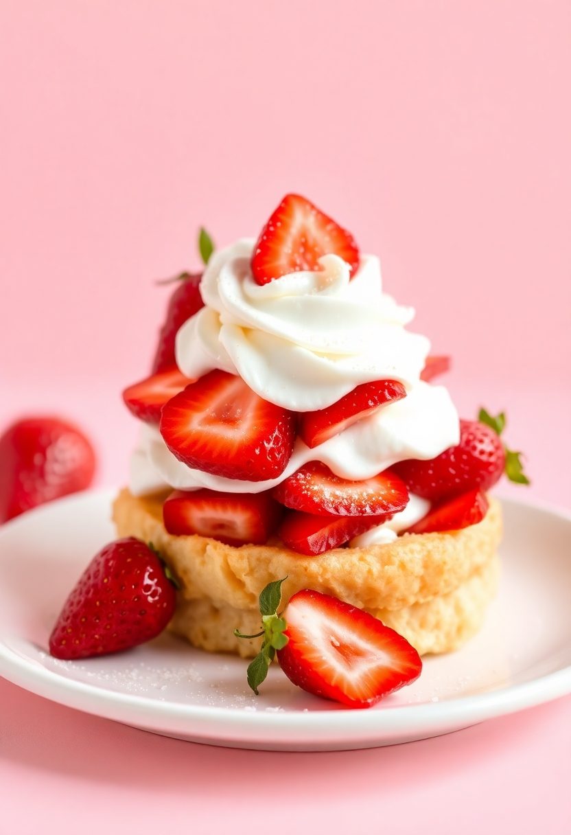 sweet pink dessert treat