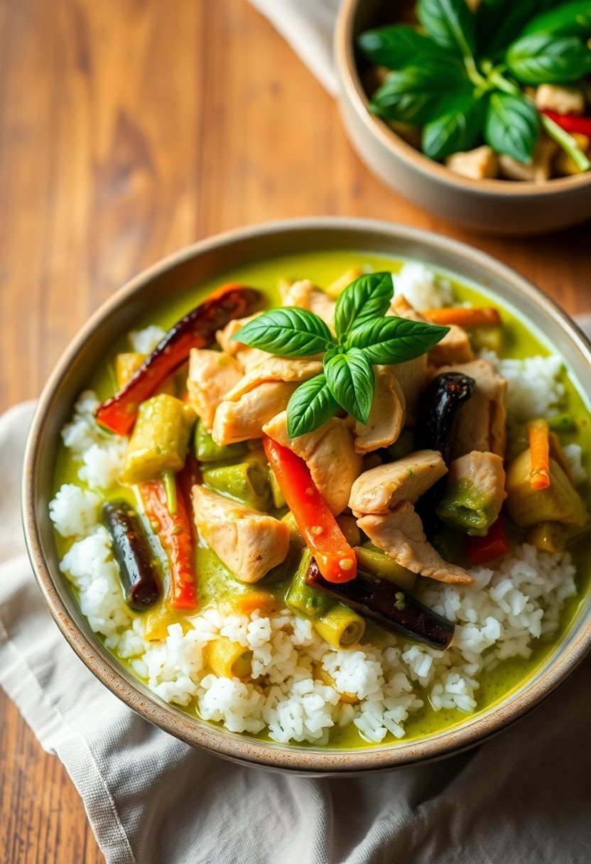 thai dish with chicken